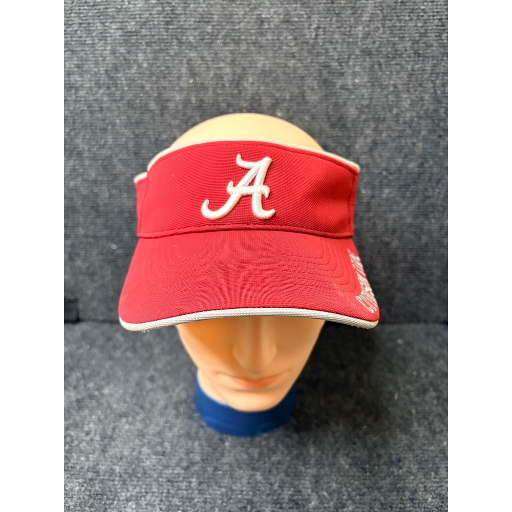 47 Brand Alabama Crimson Tide Red Adjustable Visor Hat NCAA Embroidered OSFA